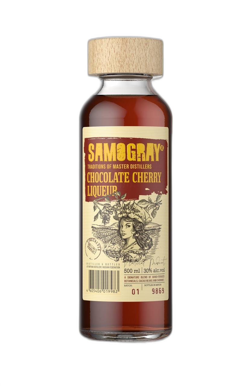 Ликер десертный Самограй Шоколад-Вишня